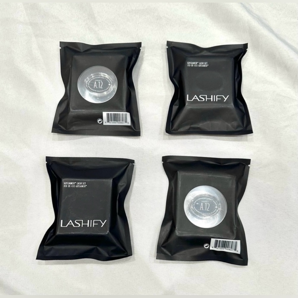 SET OF 4: Lashify Amplify, Black, 12MM Gossamer Lashes (NWT)